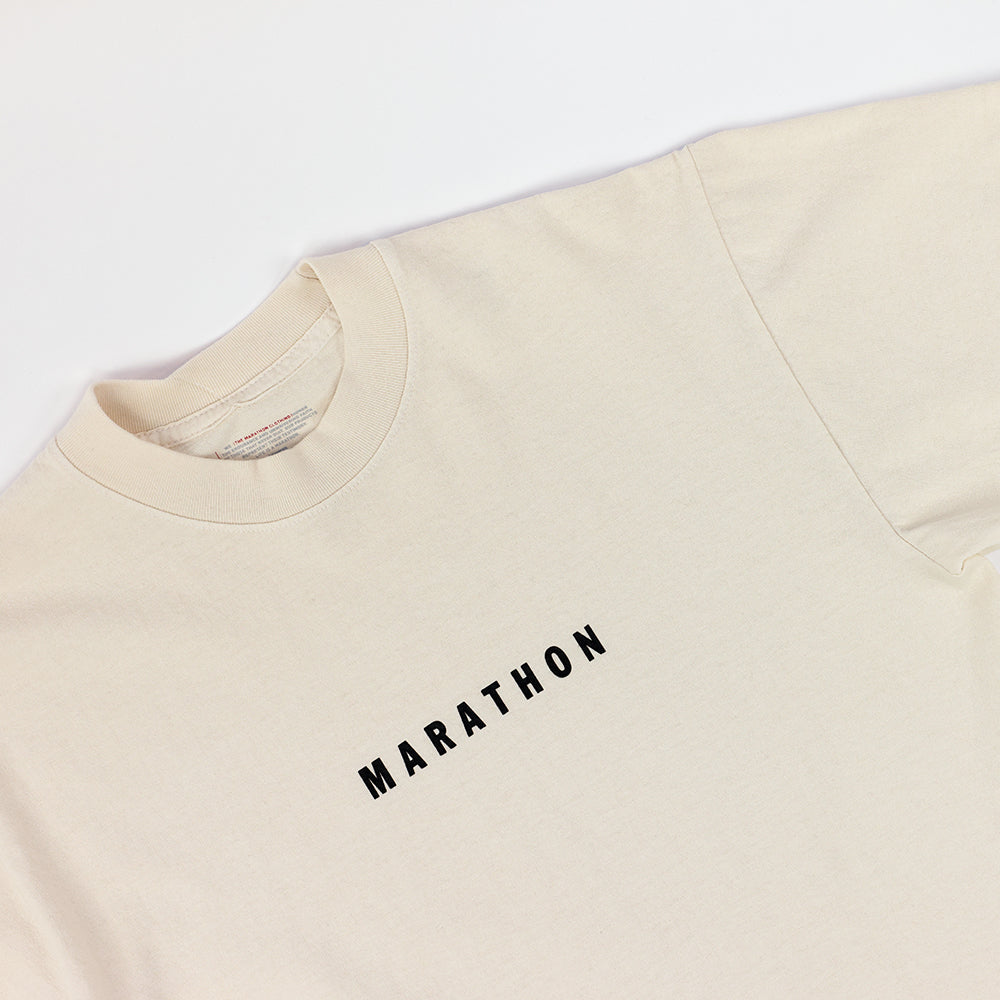 Marathon Impression T-Shirt - Bone/Black - Detail