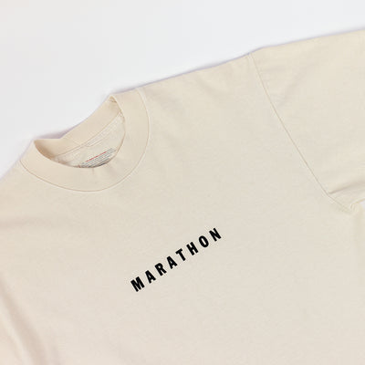 Marathon Impression T-Shirt - Bone/Black - Detail