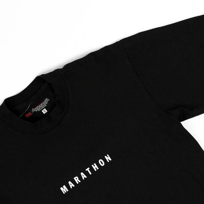 Marathon Impression T-Shirt - Black/White - Detail
