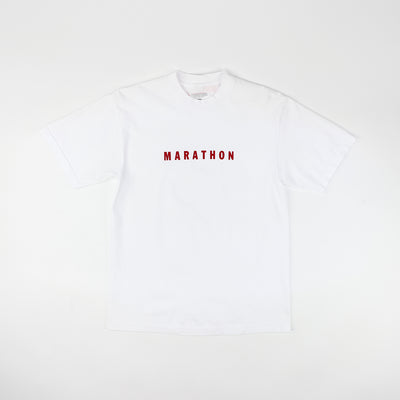 Marathon Classic T-Shirt - White/Red