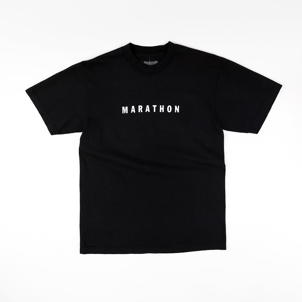 Marathon Classic T-Shirt - Black/White - Front
