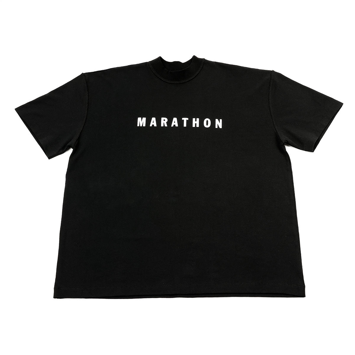 Marathon Ultra Oversized T-Shirt - Black/White - Front