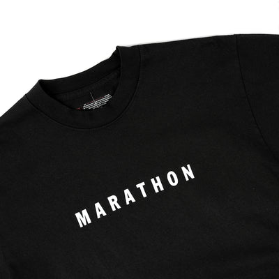 Marathon Classic T-Shirt - Black/White - Detail