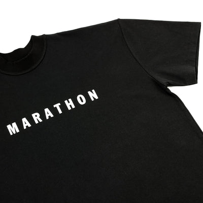 Marathon Ultra Oversized T-Shirt - Black/White - Detail 1