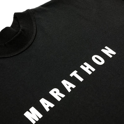 Marathon Ultra Oversized T-Shirt - Black/White - Detail 2