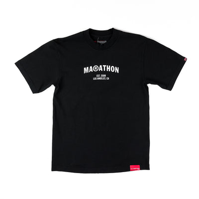 Marathon Registered T-Shirt - Black/White - Front