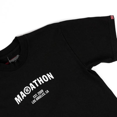 Marathon Registered T-Shirt - Black/White - Detail