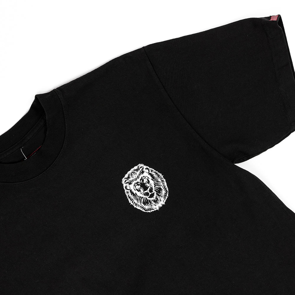 Vintage Lion T-Shirt - Black/White - Detail