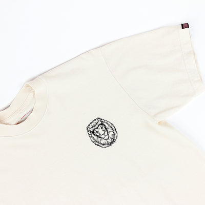 Vintage Lion T-Shirt - Bone/Black - Detail