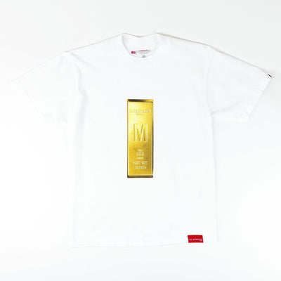 Marathon Gold T-Shirt - White/Gold - Front