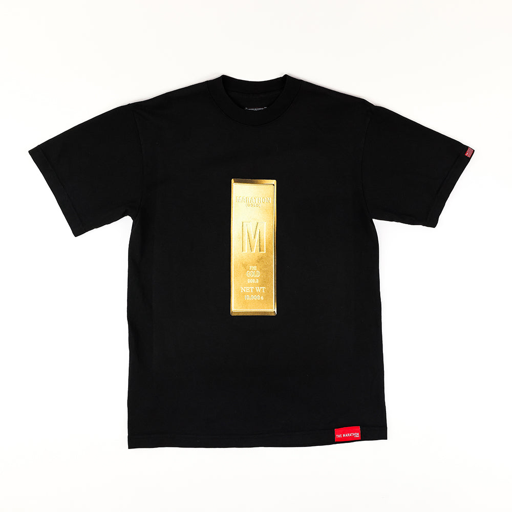 Marathon Gold T-Shirt - Black/Gold - Front