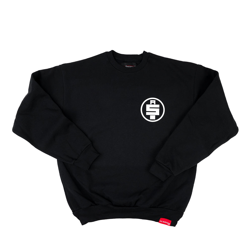 All Money In Limited Edition Crewneck - Black/White  - Front