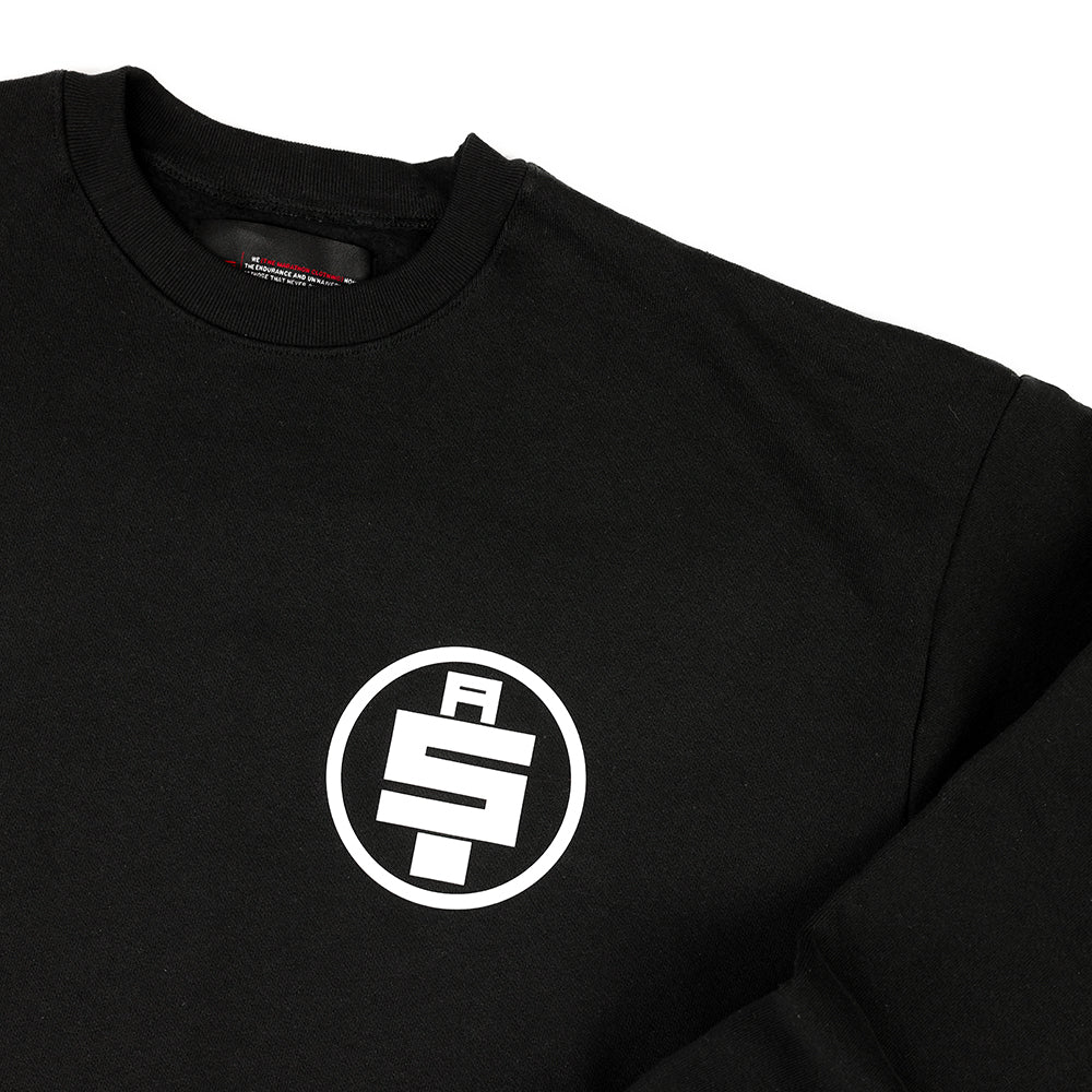 All Money In Limited Edition Crewneck - Black/White - Detail 1