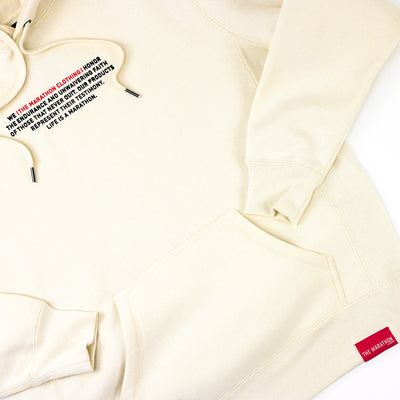 Mission Statement Hoodie - Bone - Detail