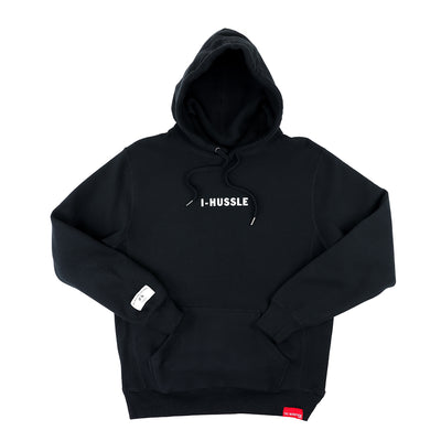 I-Hussle (Victory Flags) Hoodie - Black/White