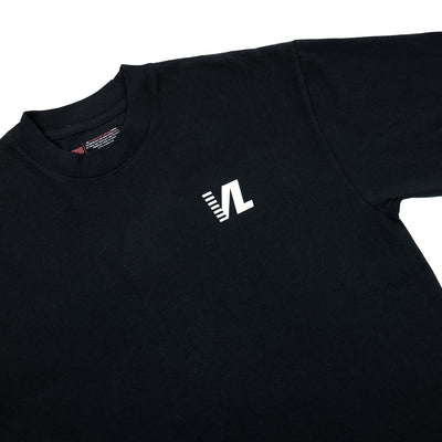 Victory Lap VL T-Shirt - Black/White - Chest Detail