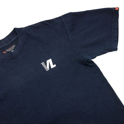 Victory Lap VL T-Shirt - Navy/White - Chest Detail
