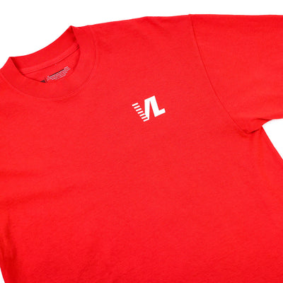 Victory Lap VL T-Shirt - Red/White - Chest Detail