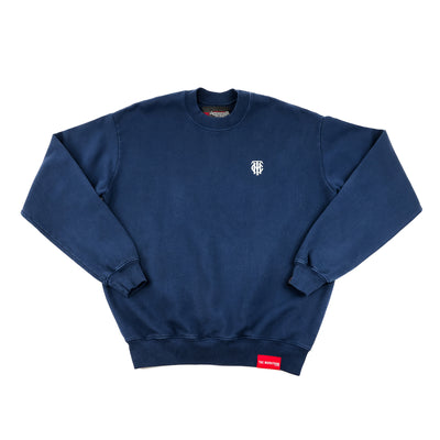 TMC Monogram Crewneck - Navy/White - Front