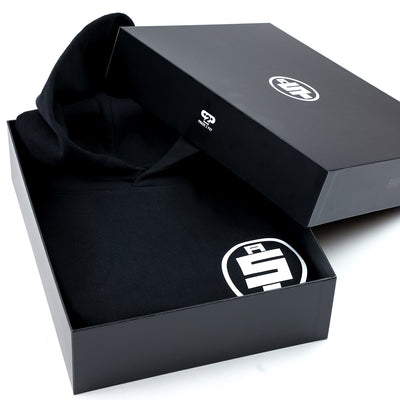 All Money In Limited Edition Hoodie - Black/White with Custom Box.