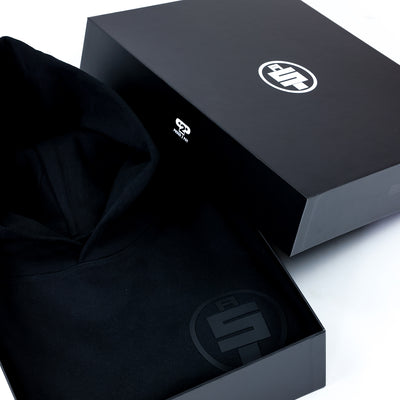 All Money In Limited Edition Hoodie - Black/Black with Custom Box.