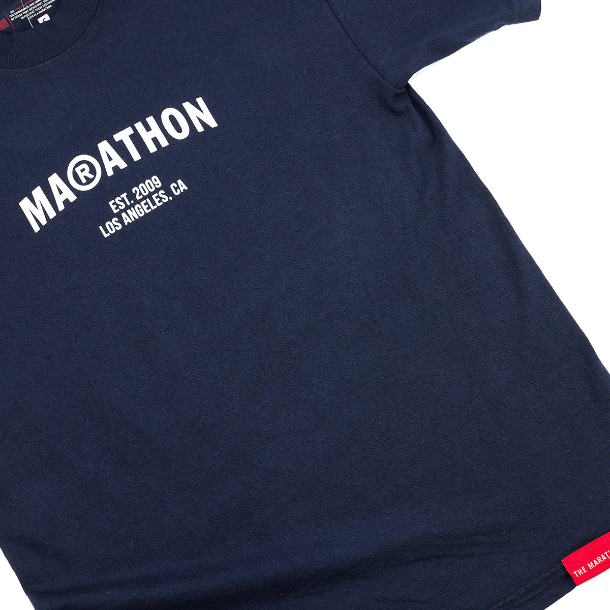Marathon Registered T-Shirt - Navy/White - Detail