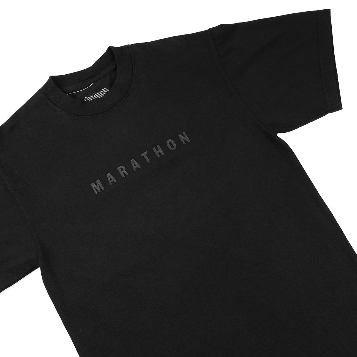 Marathon Classic T-Shirt - Black/Black - Detail