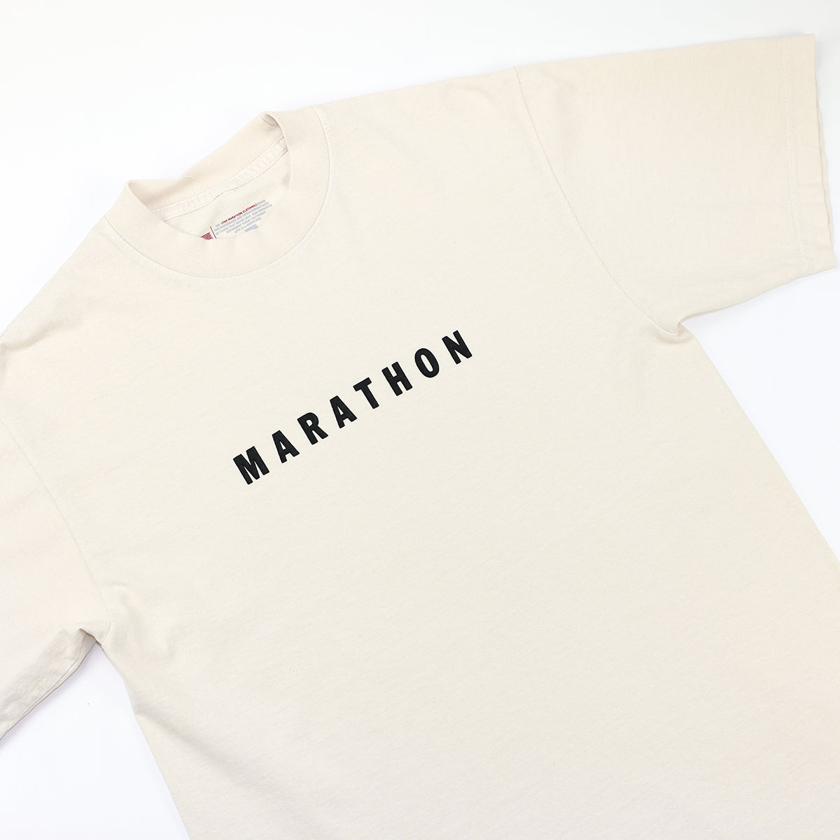 Marathon Classic T-Shirt - Bone/Black - Detail