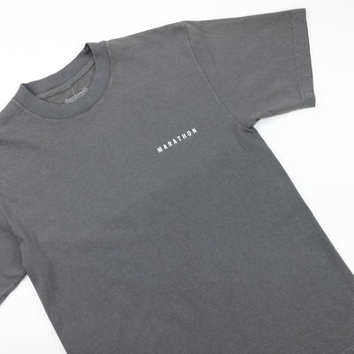 Marathon Signature T-Shirt - Slate/White - Detail