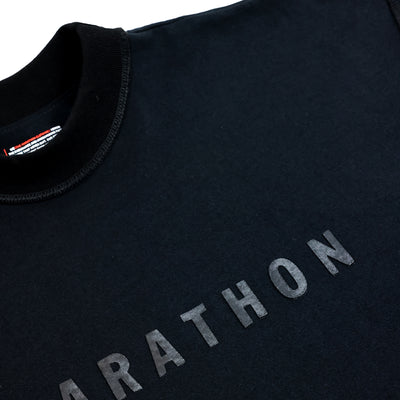 Marathon Ultra Oversized T-Shirt - Black/Black - Detail 1