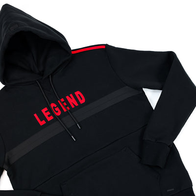 Legend Hoodie - Black/Red - Detail 1