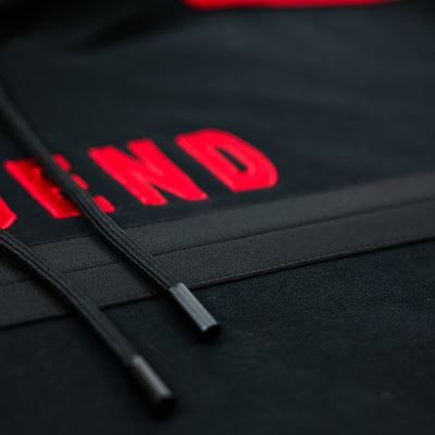 Legend Hoodie - Black/Red - Detail 3