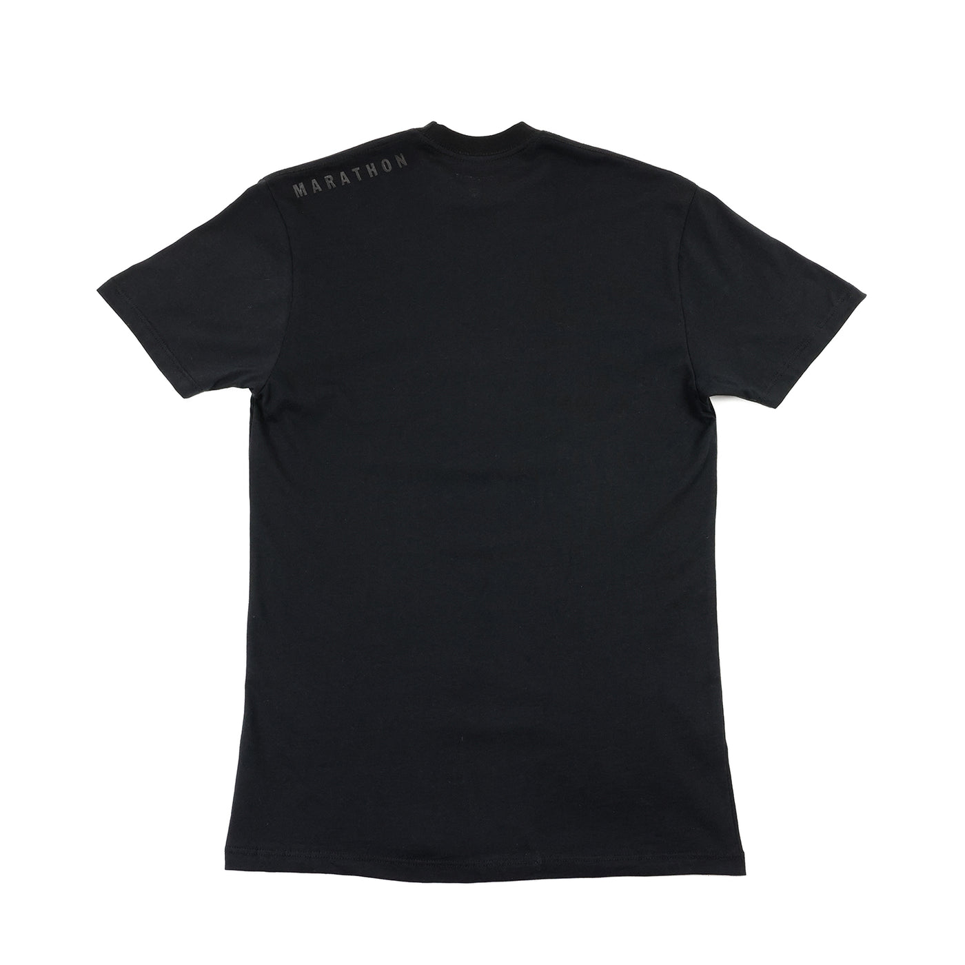 Marathon Ultra Fitted T-Shirt - Black/Black - Back