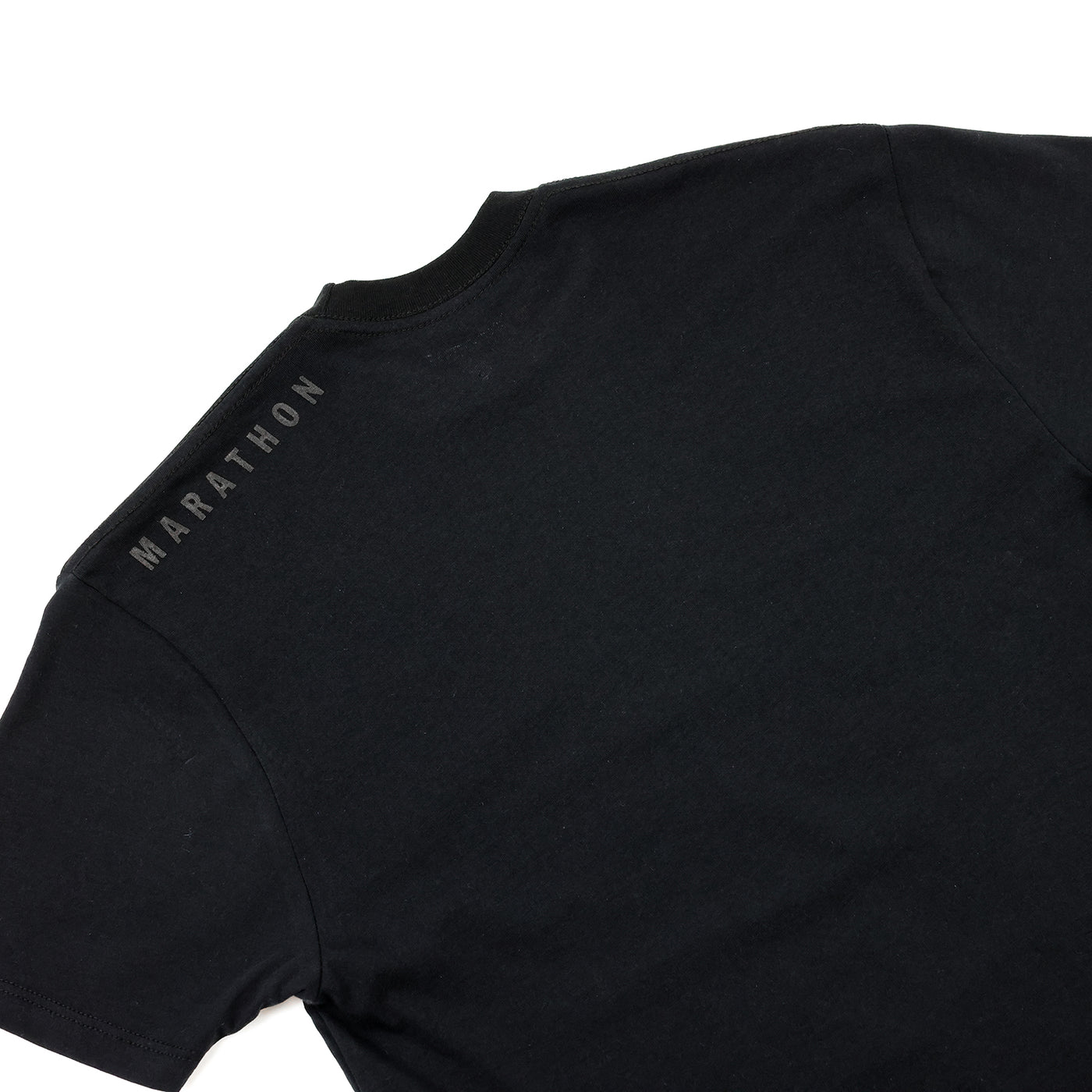 Marathon Ultra Fitted T-Shirt - Black/Black - Detail