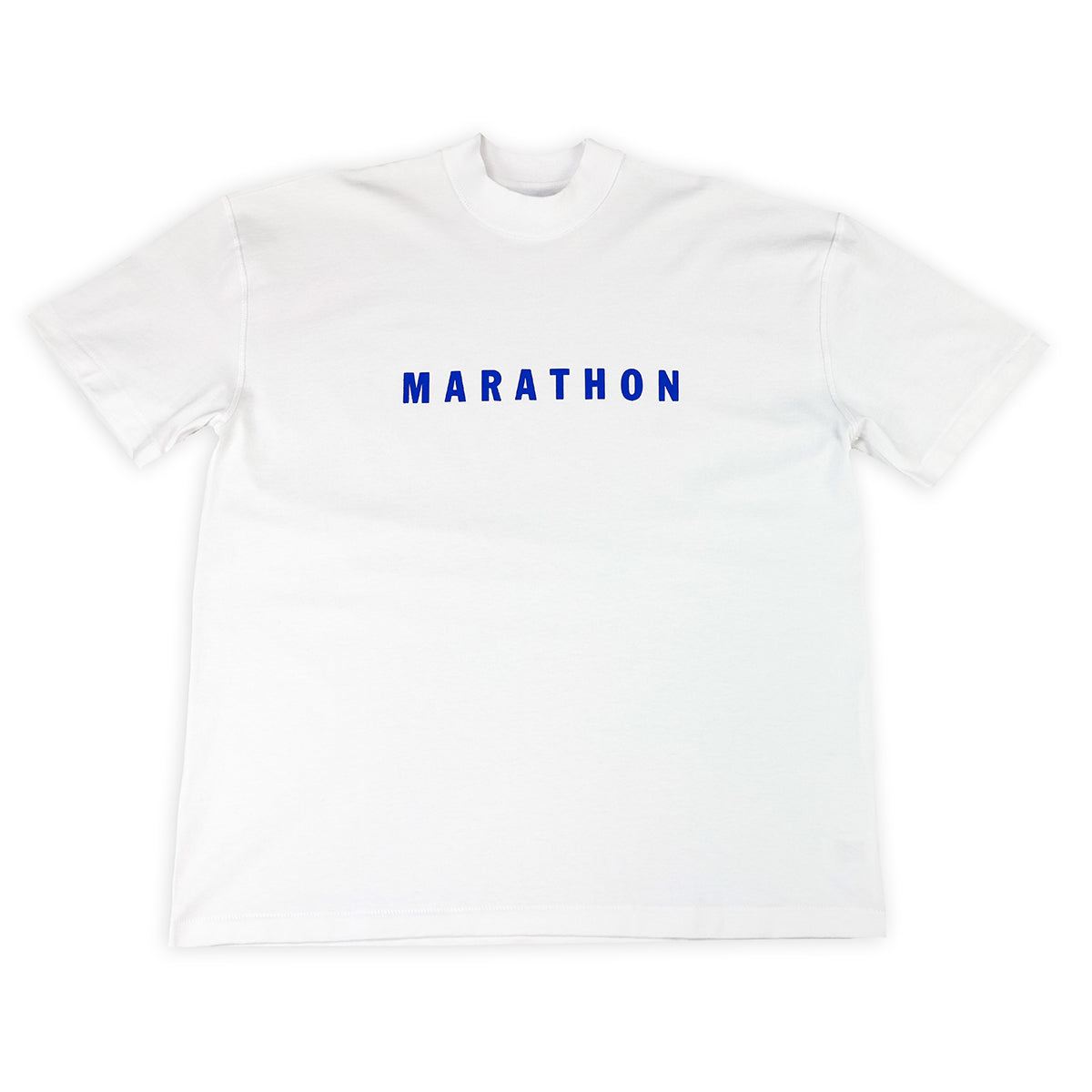 Marathon Ultra Oversized T-Shirt - White/Navy - Front