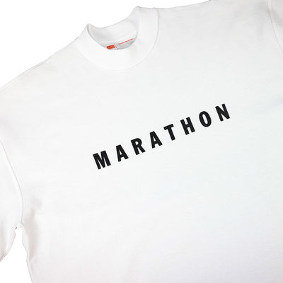 Marathon Ultra Oversized T-Shirt - White/Black - Detail