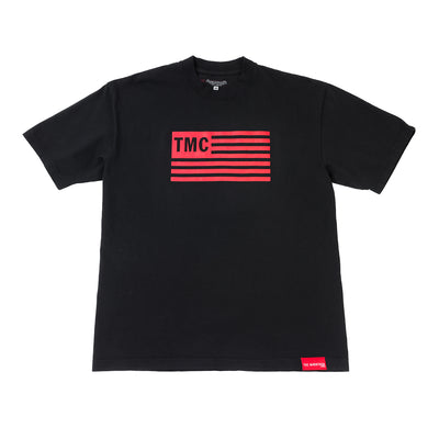 Limited Edition TMC Flag T-Shirt - Black/Red - Front