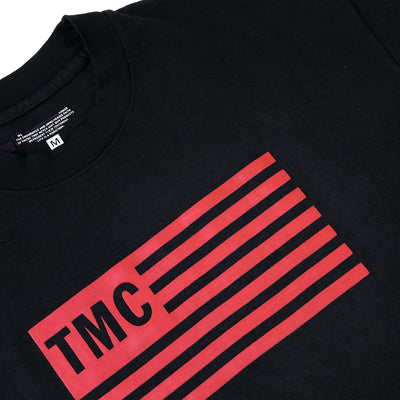 Limited Edition TMC Flag T-Shirt - Black/Red - Detail