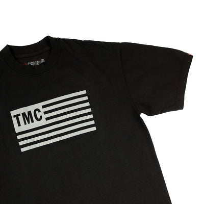 Limited Edition TMC Flag T-Shirt - Black/Grey - Detail