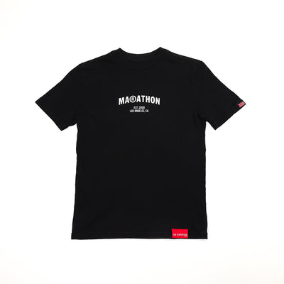 Marathon Registered Kid's T-Shirt - Black/White - Front