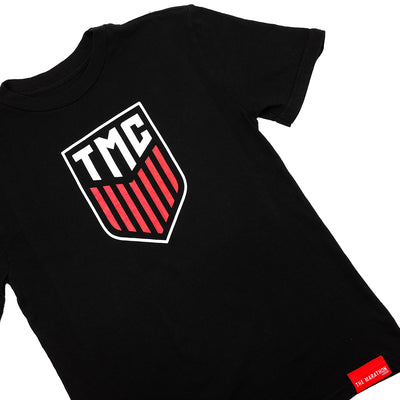 TMC Crest Kid's T-Shirt - Black - Detail