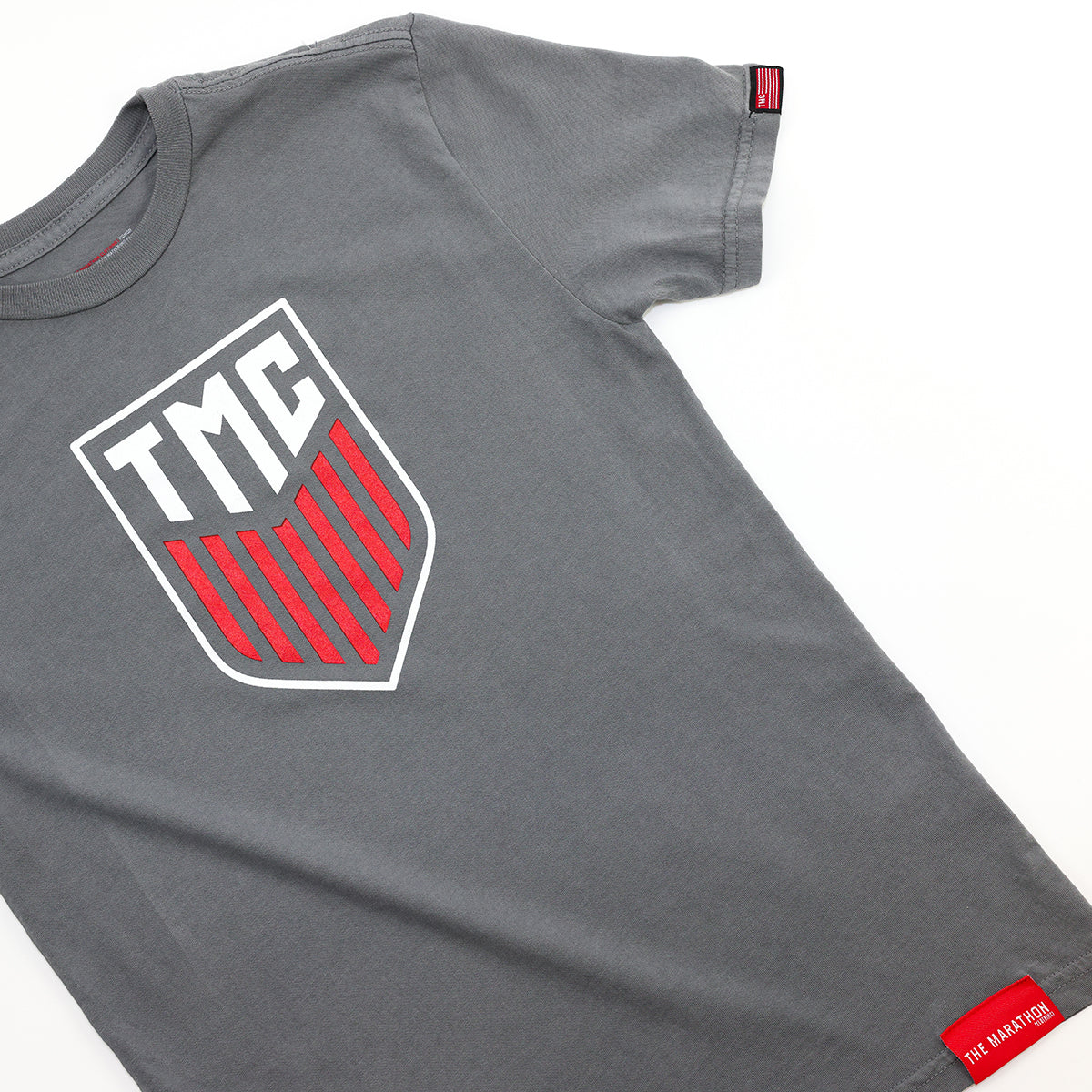 TMC Crest Kid's T-Shirt - Grey - Detail