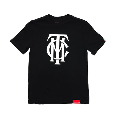 TMC Monogram Kid's T-Shirt - Black/White - Front