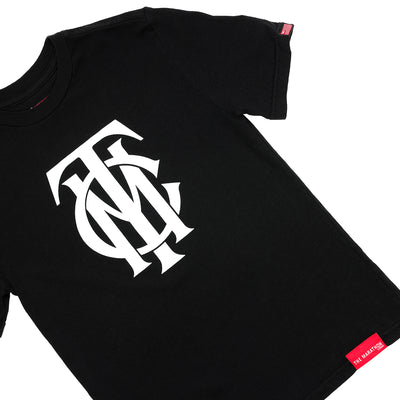 TMC Monogram Kid's T-Shirt - Black/White - Detail