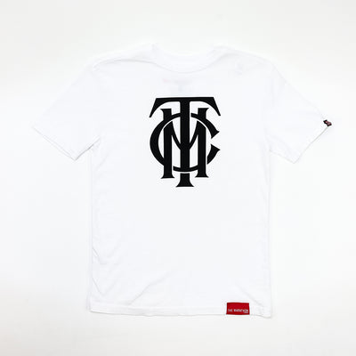 TMC Monogram Kid's T-Shirt - White/Black - Front
