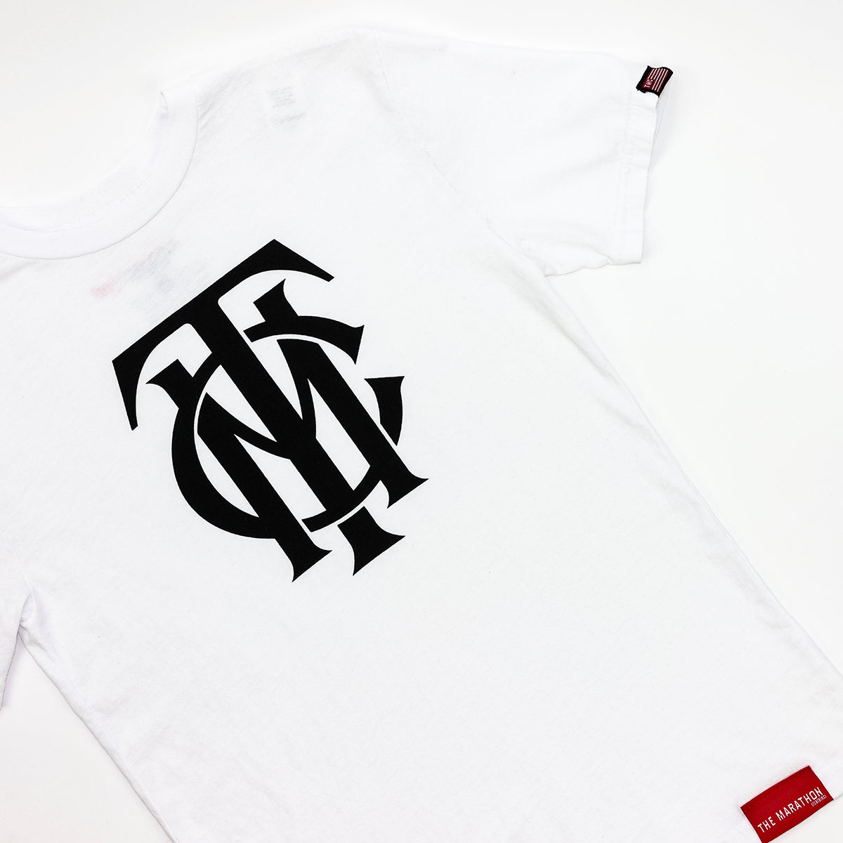TMC Monogram Kid's T-Shirt - White/Black - Detail