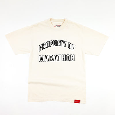 Marathon Property T-Shirt - Bone - Front