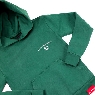 Victory Flag Kid's Hoodie - Forest Green - Detail