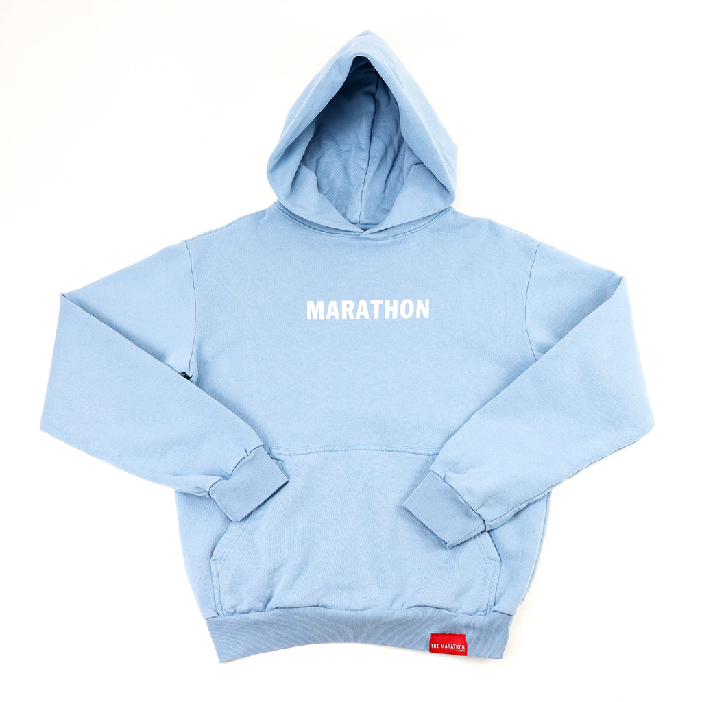 Pale Blue Pocket Front Hoodie