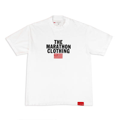 Limited Edition TMC Stacked Logo T-Shirt - White - Front
